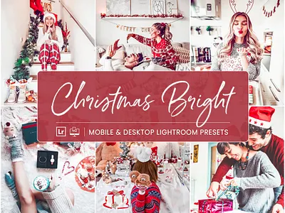 Christmas Bright - Mobile & Desktop Lightroom Presets travel lightroom presets xmas lightroom presets