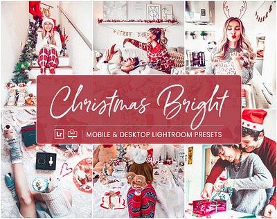 Christmas Bright - Mobile & Desktop Lightroom Presets travel lightroom presets xmas lightroom presets