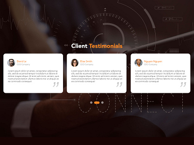 Daily UI - Day 101 - Client Testimonials challenge testimonials uidesign ux