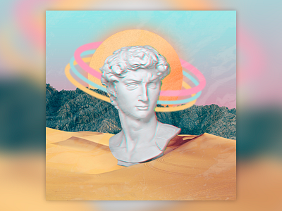 Collage #1 adobe photoshop collage collageart david desert design gradient graphic design montain neon photoshop retro retrowave sky sun surealism surreal