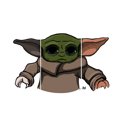 Grumpy Cat / Baby Yoda / Gizmo mashup gizmo gremlin grumpy cat illustration