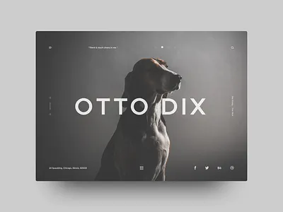 Daily UI Dog artist dada dailyui dailyuichallenge dog drop shadow icons menu menu design portrait shadow uiux webconcept webdesign website
