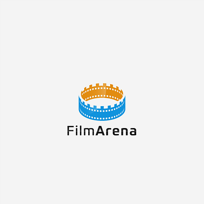 Unique logo for Film Arena. arena background bright championship competition field film flare stack flash game outdoors people playground playing field shiny soccer stadium sport arena sport stadium stadium
