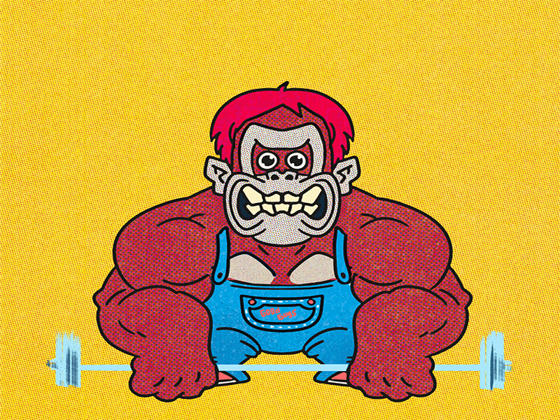 Chucky Kong animation animation 2d character chucky donkey kong illustration