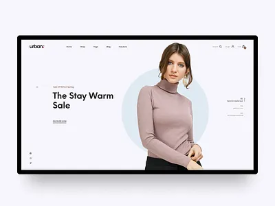 Urban concept clean clean ui clear ecommerce typography uiux web design website website concept website design