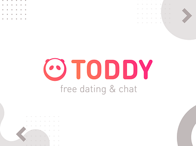 Logo for Toddy branding dating dating app illustrator photoshop typography ui vector