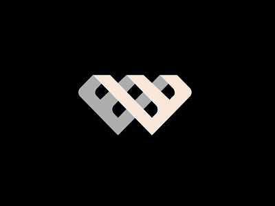 W + Roofs 2 construction design geometric letter w logo logodesign modern roofs