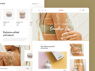 Hand Made Heroes Home Page beauty cosmetic daily design homepage landing landing page ui web webdesign website