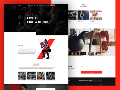 Beast - Responsive Gym Template beast black white cardio gym gym design gym landing page gym website training website design weight lose yoga