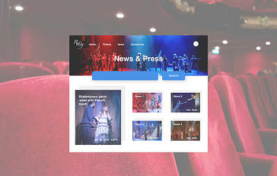 DailyUI 051 - Press Page daily 100 challenge dailyui051 dailyui51 dailyuichallenge media news press page webdesign