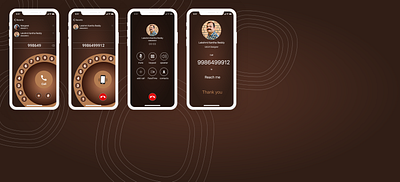 Mobile phone Dialer application design gui interaction design mobile app design user experience user interface