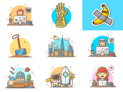 Thank you 2019!! 😸🤘🤘 2019 art best cute icon illustration logo new new year nine vector workplace