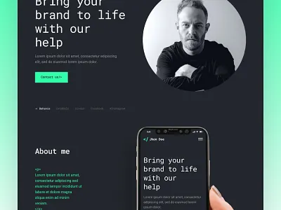 Jhon Doe - Contemporary Web Developer WordPress Theme developer elementor freelance minimal minimalist logo portfolio portfolio website template webdesign website wordpress wordpress theme wp