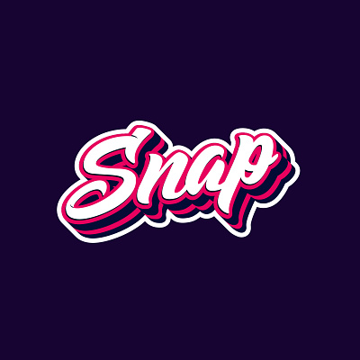 Snap Lettering calligraphy lettering lettering logo logotype logotype design typography