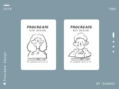 Character design illustration procreate