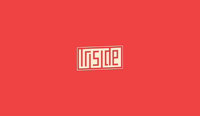 Inside Logo box branding branding design inside logo logotype turntable typography vector