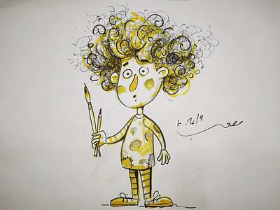 character design aftereffects arabic character children copicmarkers illustraion ink kids motion design motiongraphics poor sketch sketching storyboard yellow yellow images