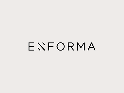 Enforma logotype architecture studio branding creative direction logo design minimalistic visual identity