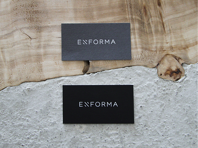 Enforma visual identity architecture studio branding business cards creative direction logo design print stationery design visual identity