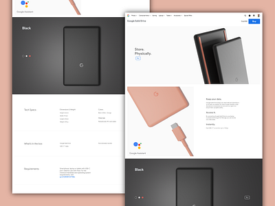 Store Homepage UI 3d clean concept design dribbble google product technology ui ux web design