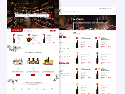 Wine Mart E Commerce e commerce e commerce about wine e commerce design e commerce website ui ux web design website website e commerce website wine wine