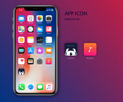 #DailyUI_05_App Icon app icon conceptual dailyui design food icons ios icons logo minimal music icons