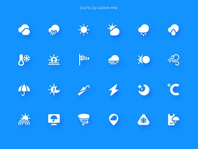 Weather Icons app flat forecast icon icon design icon designs icon set iconography icons icons set ui vector weather weather app weather forecast