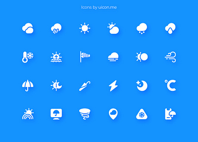 Weather Icons app flat forecast icon icon design icon designs icon set iconography icons icons set ui vector weather weather app weather forecast