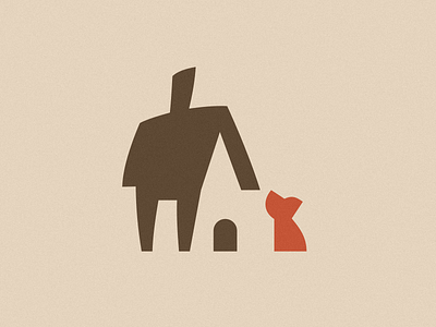 Save the animals booth dog help house human logo negative space pets save