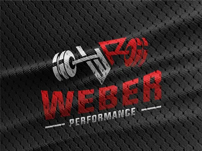Weber Performance branding creative design dumbell exercise fitness fitness app fitness logo gym health icon initials logo performance symbol training typography vector