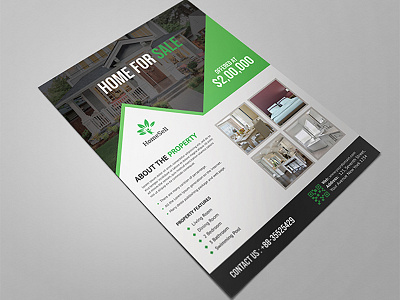 Corporate Flyer business clean corporate flyer modern print realestate