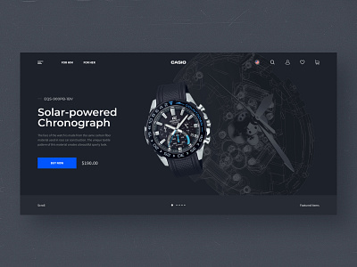 Casio Website Concept clean concept design ecommerce figma minimal minimalistic ui uidesign ux web webdesign