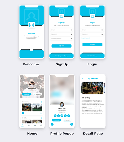 Find Job App UI appdesign design findjob ui