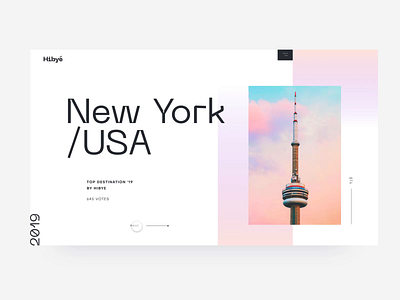 Top Travel Destinations adobe xd agency animation barcelona destination gradient landing minimal new york pastel photo review santorini top transition travel ui web website