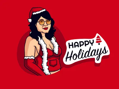 Happy Holidays🎄 Sexy Santa🤶🏻 annabelle avatar christmas hot illustration red sexy sketch app vector art