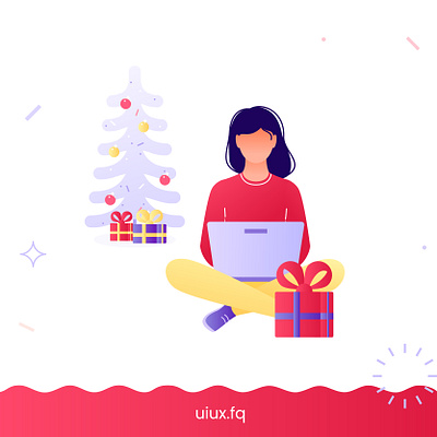 Merry Christmas branding dailyui happiness illustration merry xmas website