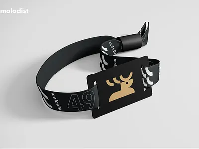 Member Wristband branding cinema design festival logo molodist wristband