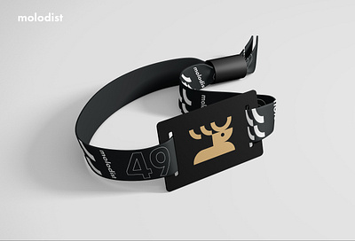 Member Wristband branding cinema design festival logo molodist wristband