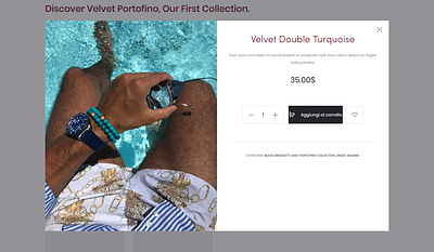 Ecommerce, Product Photography and Web Design for Velvet Milano