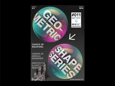 Geometric Shape Series 011 3d 3d animation 3d art 3d artist 3dart abstract abstract art arnoldrenderer c4d c4dart cinema4d composition dailyposter designeveryday graphicdesign layout poster postereveryday shapes typography