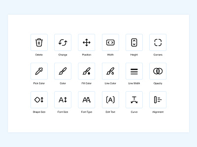 Wix Logo Maker adobe illustrator graphic design icon design icon set iconography icons pack logo build logo maker minimal stroke icons ui design uxui wix