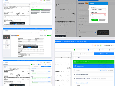 Mutual Fund Data Entry Platform design research ui ui design user interaction ux visual design