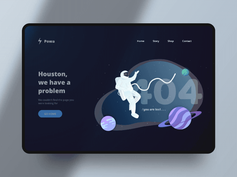 Lost user 404 404 error animation animotion astronaut broken link disconnected error page hyperlink illustration lost page not found space