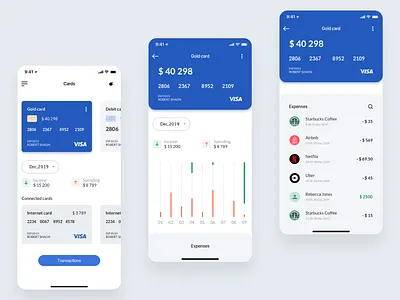 Online banking mobile app bank app bank card banking concept design interface minimal ui uidesign uiux user
