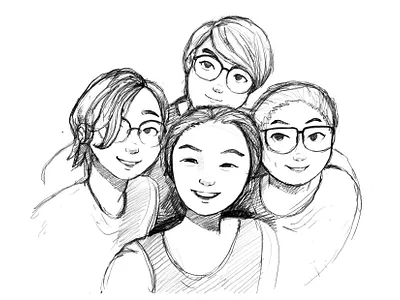 Friendship 2d design draw friend friendship girl illustration indentity sketch sketching