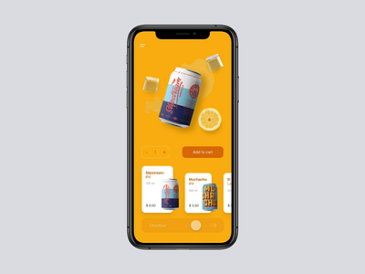 Beer Shopping App Interaction beer beer can cart concept ecommerce ecommerce app ecommerce design ecommerce shop food food app interaction interface mobile online shop orders shop app shopping app transition ui ux