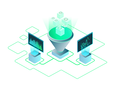 Data Driven Isometric Illustration analytics court data data driven data visualization digital illustration isometric illustration law law firm lawyer legal petition tech technology visualization