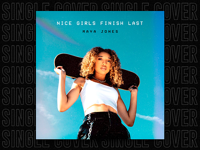 SINGLE | Nice Girls Finish Last album album art cover edm eletronic ep ep cover music music album music art music cover single single art single cover song song cover spotify vhs vintage