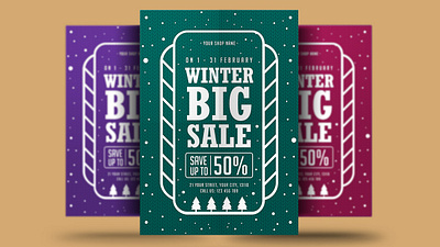 Winter Big Sale Flyer christmas christmas flyer event flyer holiday holiday flyer new year poster print psd snow template trips winter winter festival winter flyer winter holiday winter holiday flyer winter party winter party flyer