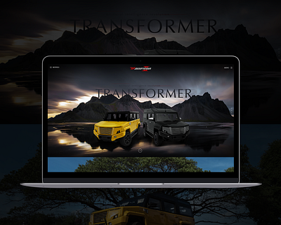 TR-Transformer Web Design car website design thai thailand transformer ui web design webdesign